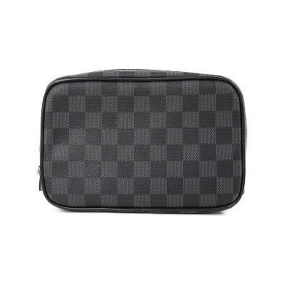 Louis Vuitton Damier Graphite Black Truss Toilette PM Travel Pouch - Picture 1 of 5